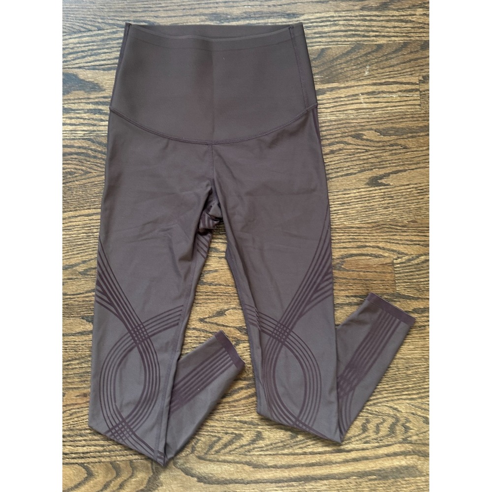 Fanka Womens Body Sculpt Powerband Leggings Brown Reversible Size 2 XS High Rise